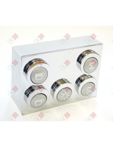 BOTONERA 5T CROMADA IBERITAL