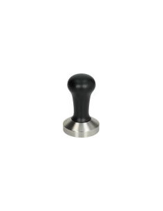 Tamper Aluminio Negro Base Plana Inox Ø58mm