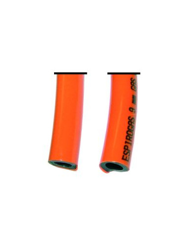 MANGUERA BUTANO 9x15mm NARANJA (1 METRO)