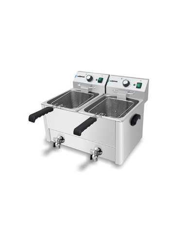 FREIDORA 8+8 CON GRIFO , 3.25KW X 2   230V