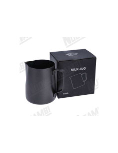 JARRA DE LECHE INOX CON COBERTURA EN TEFLON NEGRA - 600 ml/27 oz
