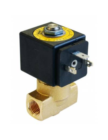 Datos técnicos
Modelo: VE 161.4EV
Modelo Bobina: KT09
N° Vías:  2 Vías 
Voltaje: 230 V 
Rosca (Th): 1/4" H 
Diámetro Nomi